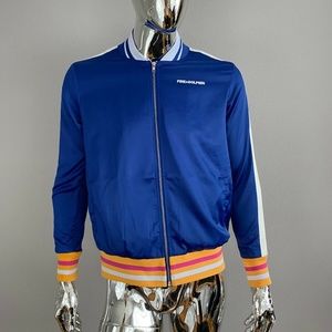 NEW Pink Dolphin Take Flight Zip-up Long Sleeve Blue Sport Track Jacket Size S